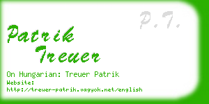 patrik treuer business card